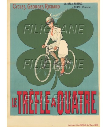 TrèFLE a QUATRE VéLO Rzrm-POSTER/REPRODUCTION d1 AFFICHE VINTAGE shop