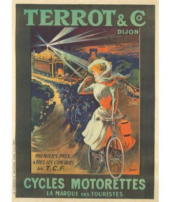 VéLO/CYCLES TERROT POSTER/REPRODUCTION d1 AFFICHE VINTAGE la livraison gratuite