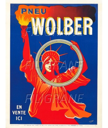 WOLBER PNEU VéLO Rese-POSTER/REPRODUCTION d1 AFFICHE VINTAGE soldes