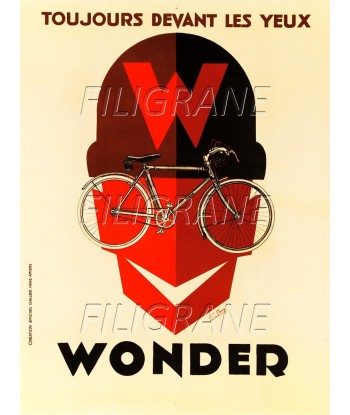 WONDER VéLO/CYCLES Reuz-POSTER/REPRODUCTION d1 AFFICHE VINTAGE pas chere