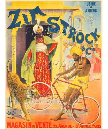 ZIM STROCK VéLO/CYCLES Rvhu-POSTER/REPRODUCTION d1 AFFICHE VINTAGE 2023