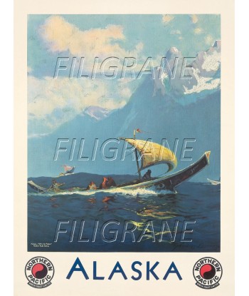 ALASKA BATEAU Roaz-POSTER/REPRODUCTION d1 AFFICHE VINTAGE les muscles