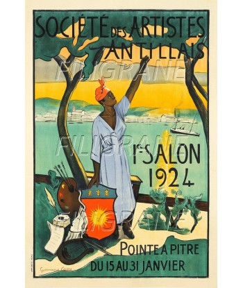 ARTISTES ANTILLAIS EXPO 1924 Rbwf-POSTER/REPRODUCTION d1 AFFICHE VINTAGE votre restaurant rapide dans 