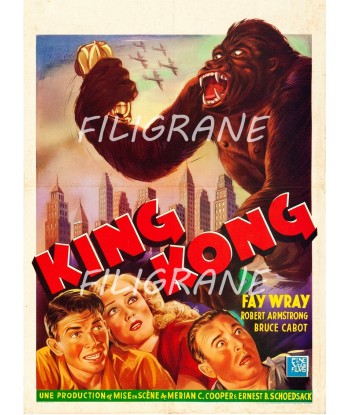 KING KONG FILM Rvfv-POSTER/REPRODUCTION d1 AFFICHE VINTAGE outlet