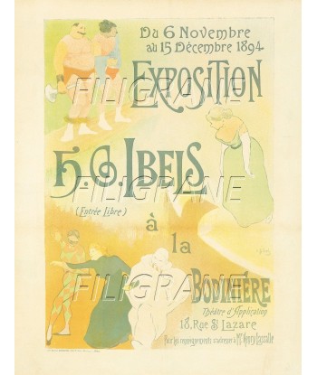 H.G IBELS EXPO 1894 Rlpp-POSTER/REPRODUCTION d1 AFFICHE VINTAGE sur le site 