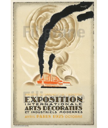 PUBLICITé  1925 EXPO ARTS DéCORATIFS  POSTER/REPRODUCTION d1 AFFICHE VINTAGE le des métaux précieux