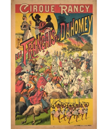 RANCY CIRQUE DAHOMEY Rhpa-POSTER/REPRODUCTION d1 AFFICHE VINTAGE soldes