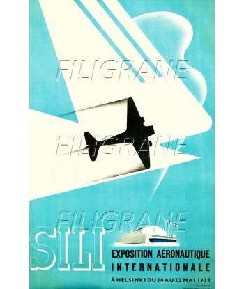 SILI EXPO AéRONAUTIQUE 1938 Rjeo-POSTER/REPRODUCTION d1 AFFICHE VINTAGE offre 