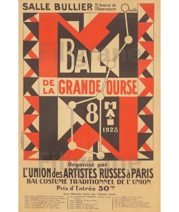 BAL GRANDE OURS 1925 Ryb-POSTER/REPRODUCTION d1 AFFICHE VINTAGE destockage