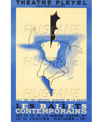 BALLETS CONTEMPORAINS Rlmt-POSTER/REPRODUCTION d1 AFFICHE VINTAGE prix