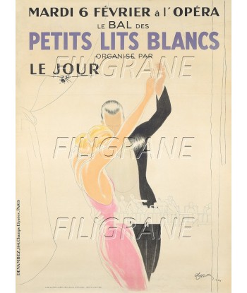 BAL PETITS LITS BLANCS Rojr-POSTER/REPRODUCTION d1 AFFICHE VINTAGE vente chaude votre 