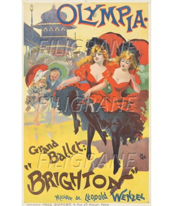 BRGHTON BALLET OLYMPIA Rpfr-POSTER/REPRODUCTION d1 AFFICHE VINTAGE shop