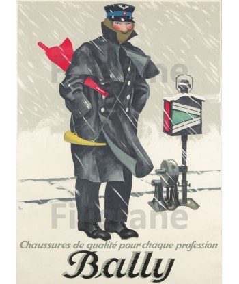 CHAUSSURES BALLY Rf87-POSTER/REPRODUCTION d1 AFFICHE VINTAGE ou a consommer sur place