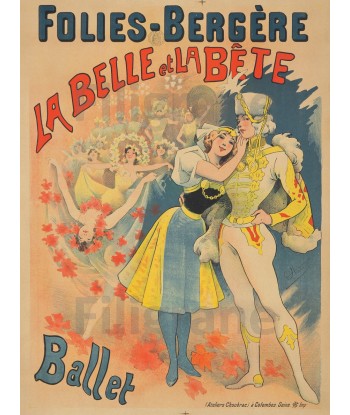 FOLIES BERGèRE BALLET Rbik-POSTER/REPRODUCTION d1 AFFICHE VINTAGE acheter en ligne