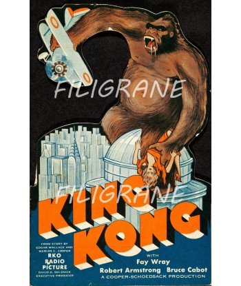 KING KONG FILM Rzvj-POSTER/REPRODUCTION d1 AFFICHE VINTAGE soldes