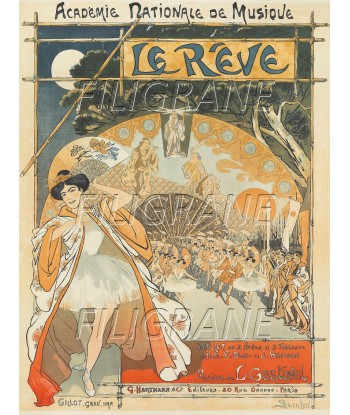 LE RêVE BALLET DANSE Rarj-POSTER/REPRODUCTION d1 AFFICHE VINTAGE l'achat 