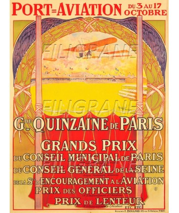 PORT AVIATION PARIS Repp-POSTER/REPRODUCTION d1 AFFICHE VINTAGE vente chaude votre 