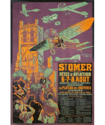 ST OMER FêTES AVIATION Rjjr-POSTER/REPRODUCTION d1 AFFICHE VINTAGE Faites des économies