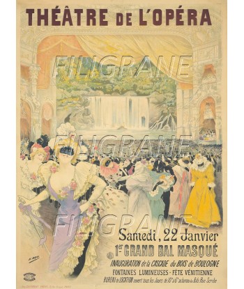 ThéATRE de L'OPéRA BAL Rhom-POSTER/REPRODUCTION d1 AFFICHE VINTAGE de votre