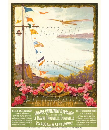 LE HAVRE FêTE AéRIENNE Rsyi-POSTER/REPRODUCTION d1 AFFICHE VINTAGE Comparez plus de prix