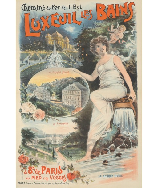 LUXEUIL les BAINS Rf303-POSTER/REPRODUCTION d1 AFFICHE VINTAGE chez Cornerstreet bien 