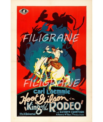 KING of the RODEO FILM Rxcc-POSTER/REPRODUCTION d1 AFFICHE VINTAGE d'Europe débarque