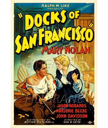 DOCKS of SAN FRANCISCO FILM Rkgn-POSTER/REPRODUCTION d1 AFFICHE VINTAGE livraison gratuite