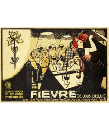 FièVRE FILM Rrwp-POSTER/REPRODUCTION d1 AFFICHE VINTAGE de France