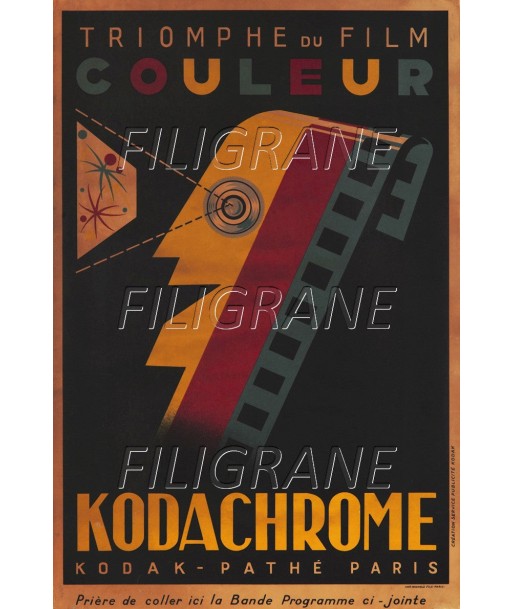 KODACHROME FILM COULEUR Rdhp-POSTER/REPRODUCTION d1 AFFICHE VINTAGE pas cheres