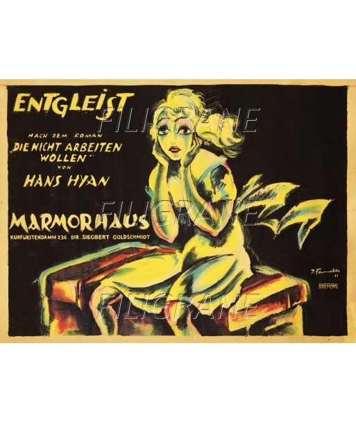 MARMORHAUS FILM Rbvd-POSTER/REPRODUCTION d1 AFFICHE VINTAGE pour bénéficier 