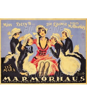 MARMORHAUS FILM Rmmw-POSTER/REPRODUCTION d1 AFFICHE VINTAGE 2 - 3 jours ouvrés.