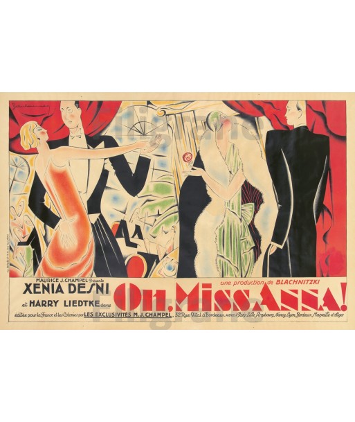 OH MISS ANNA FILM Rwgg-POSTER/REPRODUCTION d1 AFFICHE VINTAGE Livraison rapide