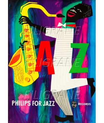 PHILIPS for JAZZ Rdie-POSTER/REPRODUCTION d1 AFFICHE VINTAGE Le MVP de beaucoup