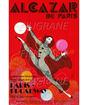 ALCAZAR PARIS CABARET Rgbq-POSTER/REPRODUCTION d1 AFFICHE VINTAGE pas cheres