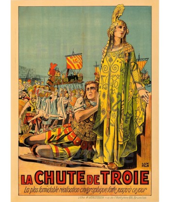 LA CHUTE de TROIE FILM Riof-POSTER/REPRODUCTION d1 AFFICHE VINTAGE brillant des détails fins