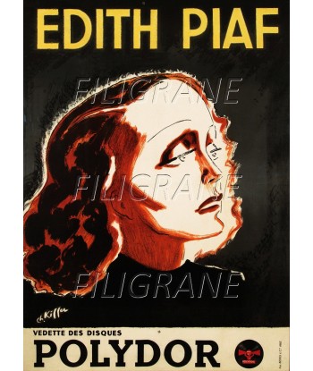 Edith PIAF CHANTEUSE Rryv-POSTER/REPRODUCTION d1 AFFICHE VINTAGE la chaussure