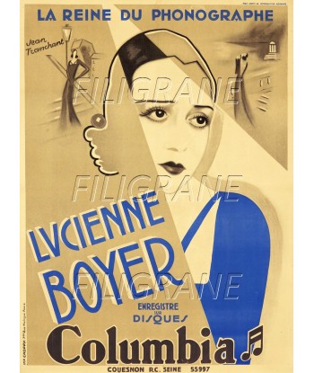 Lucienne BOYER CHANTEUSE Rxjk-POSTER/REPRODUCTION d1 AFFICHE VINTAGE En savoir plus