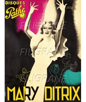 Mary DITRIX CHANTEUSE Rrqc-POSTER/REPRODUCTION d1 AFFICHE VINTAGE Par le système avancé 