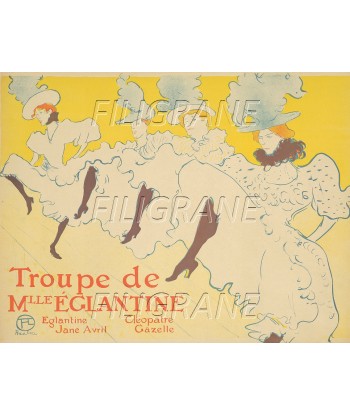 Melle éGLANTINE CABARET Rozm-POSTER/REPRODUCTION d1 AFFICHE VINTAGE suggérées chez