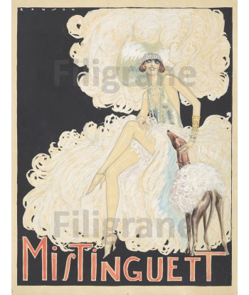 MISTINGUETT CABARET Rspd-POSTER/REPRODUCTION d1 AFFICHE VINTAGE la livraison gratuite