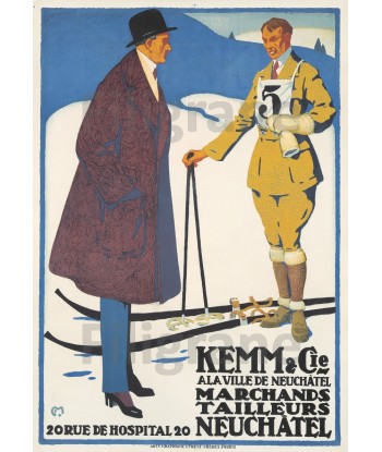 PUBLICITé: TAILLEUR KEMM & Cie:POSTER/REPRODUCTION d1 AFFICHE VINTAGE offre 