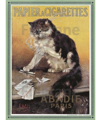 PUB ABADIE PAPIER CIGARETTES Rqjq-POSTER/REPRODUCTION d1 AFFICHE VINTAGE Faites des économies