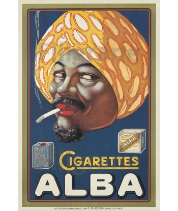 PUB ALBA CIGARETTES Rqnc-POSTER/REPRODUCTION d1 AFFICHE VINTAGE vente chaude votre 