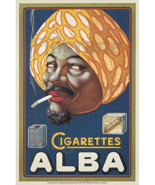 PUB ALBA CIGARETTES Rqnc-POSTER/REPRODUCTION d1 AFFICHE VINTAGE vente chaude votre 