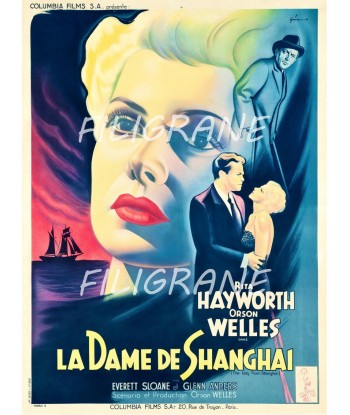 LA DAME DE SHANGHAÏ FILM Raju-POSTER/REPRODUCTION d1 AFFICHE VINTAGE 2024