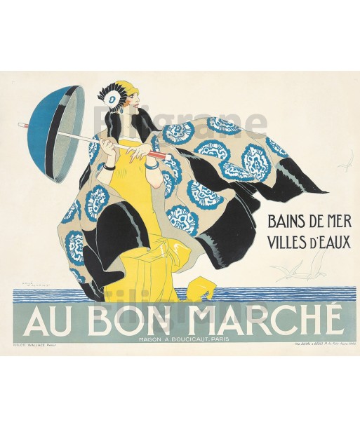 PUB au BON MARCHé Rf007-POSTER/REPRODUCTION d1 AFFICHE VINTAGE Jusqu'à 80% De Réduction