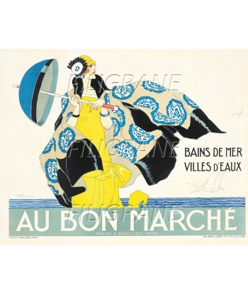 PUB AU BON MARCHé  Ruxn-POSTER/REPRODUCTION d1 AFFICHE VINTAGE vente chaude votre 