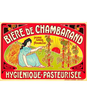 PUB BièRE de CHAMBARAN Raxj-POSTER/REPRODUCTION d1 AFFICHE VINTAGE 50% de réduction en Octobre 2024