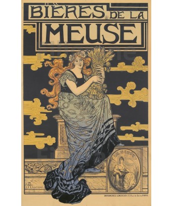 PUB BièRE de la MEUSE Rf56-POSTER/REPRODUCTION d1 AFFICHE VINTAGE pas cher chine