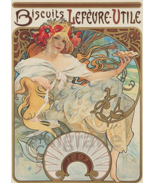 PUB BISCUIT LEFèVRE UTILE 227-POSTER/REPRODUCTION d1 AFFICHE VINTAGE commande en ligne